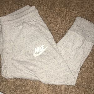 nike grey light weight joggers